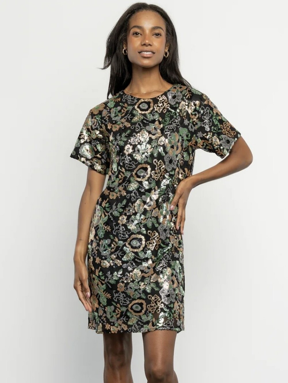 NWT Baltic Born Squires Sequin Short Dress Large